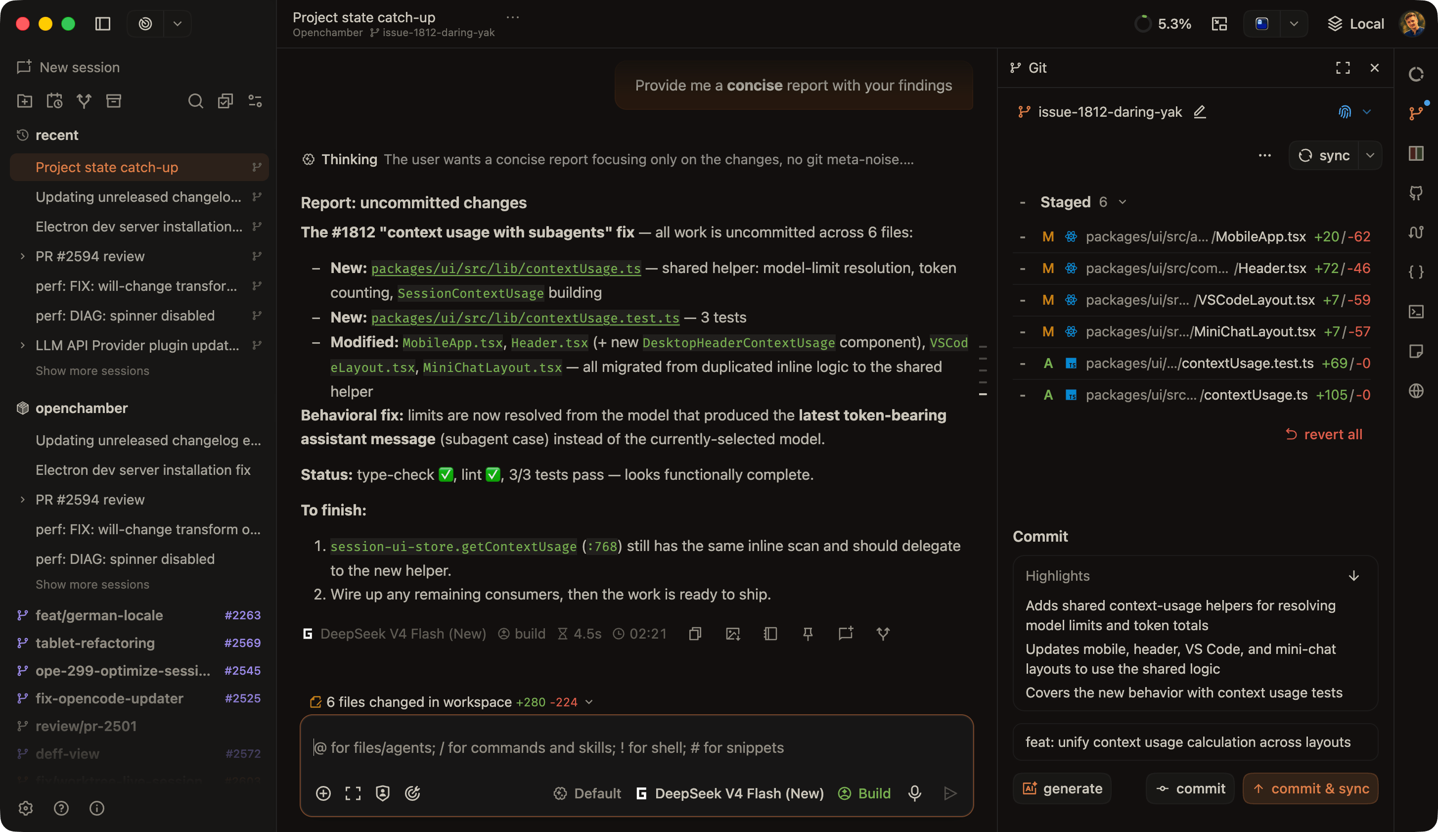 openchamber — a second UI on the same server